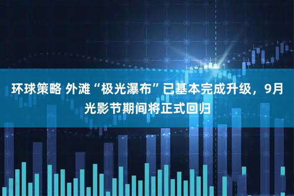 环球策略 外滩“极光瀑布”已基本完成升级，9月光影节期间将正式回归